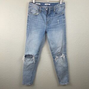 Vigoss Frankie Slim Straight Distressed Light Wash Denim‎ Jeans